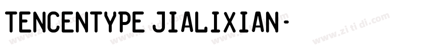 Tencentype JiaLiXian字体转换